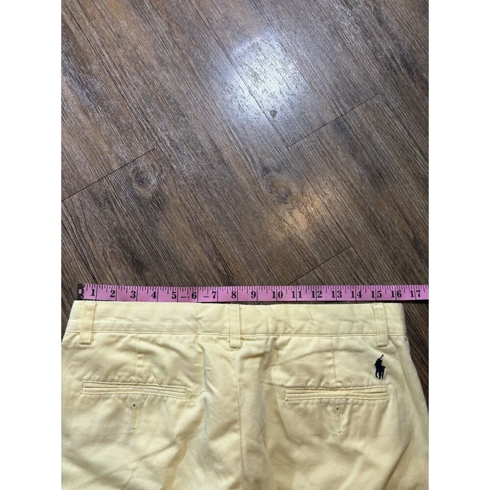 Polo Ralph Lauren Mens Chino Pants 33x32 (fits 32x31) Yellow Straight Fit Cotton